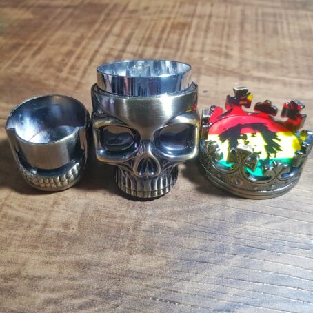 Dichavador De Metal Caveira Bob Marley