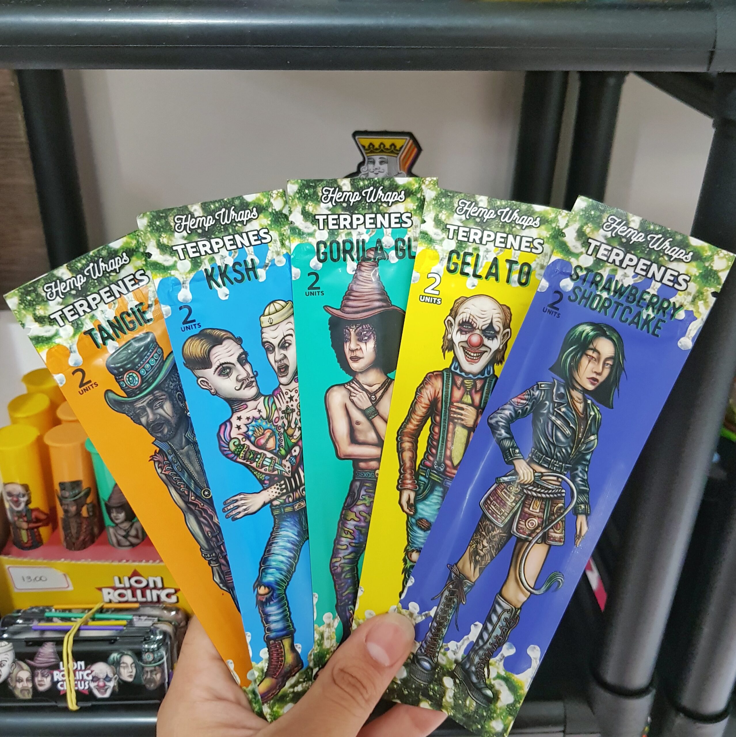 Blunt Lion Rolling Circus cânhamo terpeno sabores saborizada