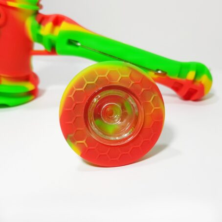 Bong Pipe personalizado vidro e silicone atóxico Oasis Headshop