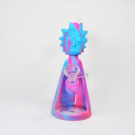 Bong Rick e Morty personalizado vidro e silicone atóxico Oasis Headshop