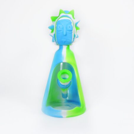 Bong Rick e Morty personalizado vidro e silicone atóxico Oasis Headshop