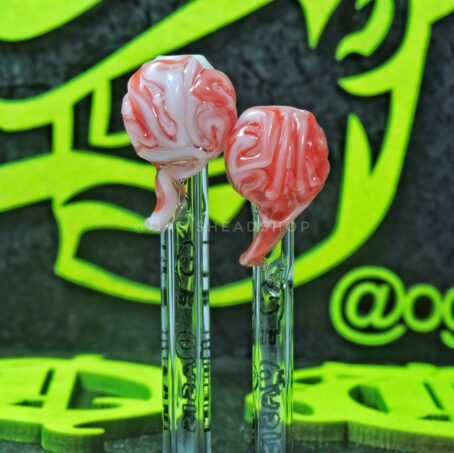 Piteira de vidro olho e cérebro oasis Headshop escultura em vidro Glasswork glassblowing