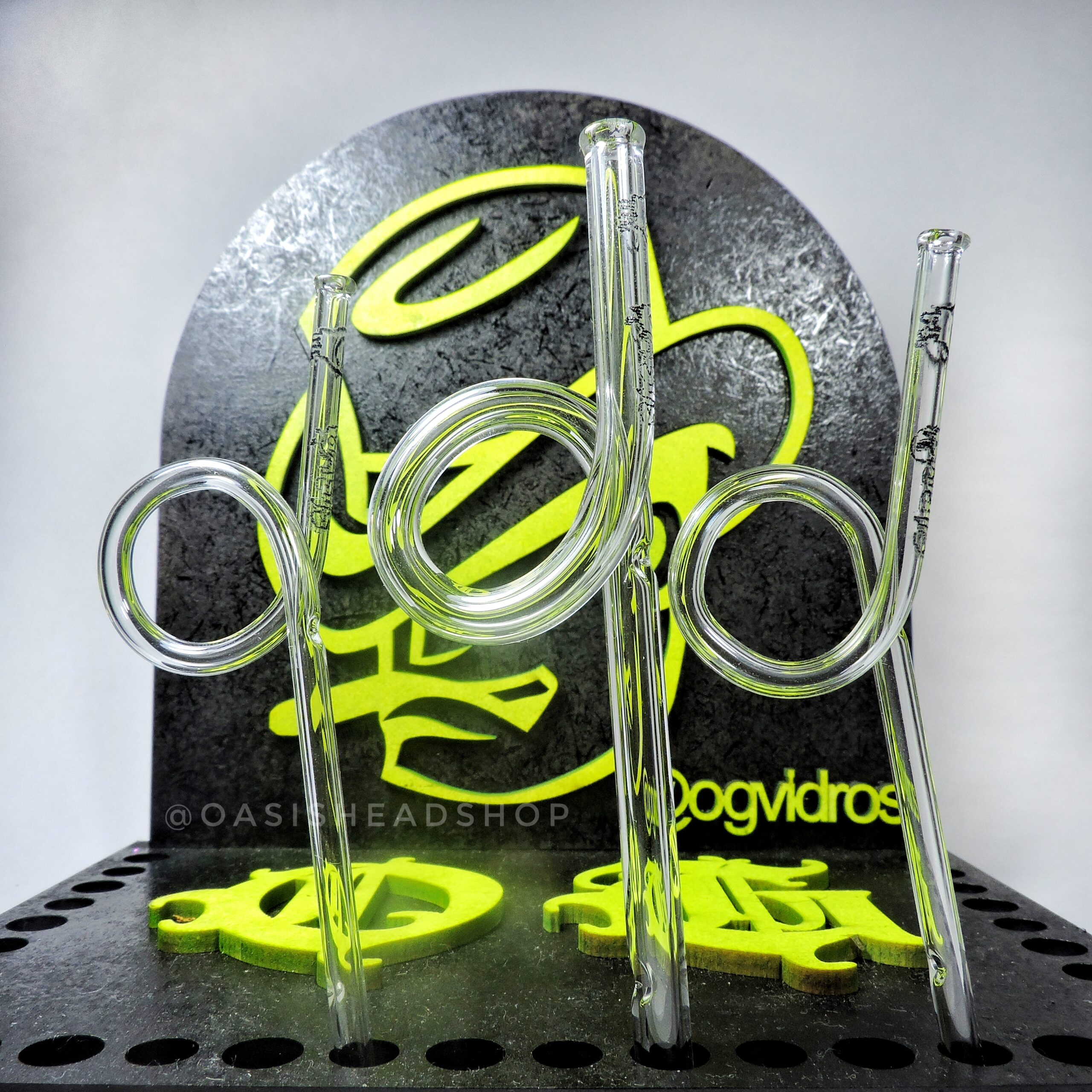 Piteira de vidro gamer de dedo oasis Headshop escultura em vidro Glasswork glassblowing