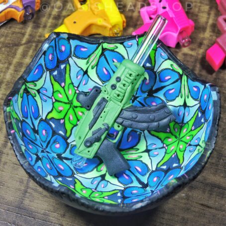 Piteira vidro cerâmica plástica arminha personalizada indestrutível Oasis Headshop