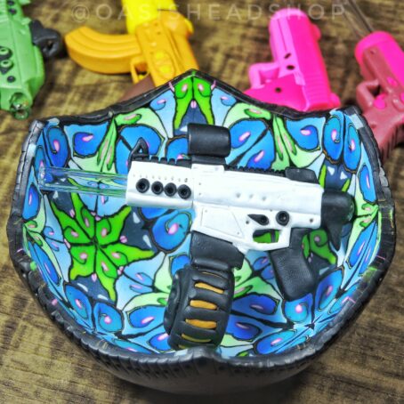 Piteira vidro cerâmica plástica arminha personalizada indestrutível Oasis Headshop