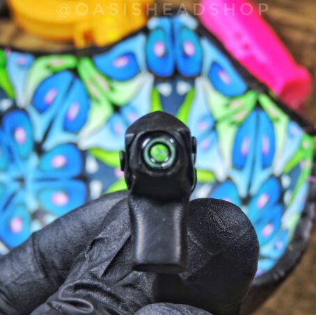 Piteira vidro cerâmica plástica arminha personalizada indestrutível Oasis Headshop