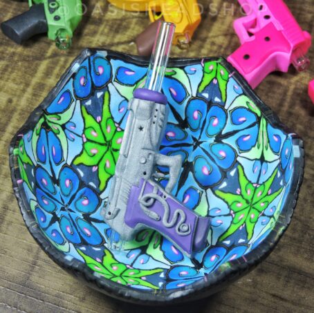Piteira vidro cerâmica plástica arminha personalizada indestrutível Oasis Headshop