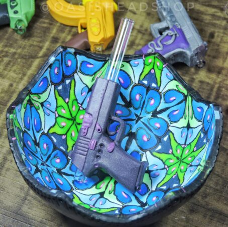 Piteira vidro cerâmica plástica arminha personalizada indestrutível Oasis Headshop