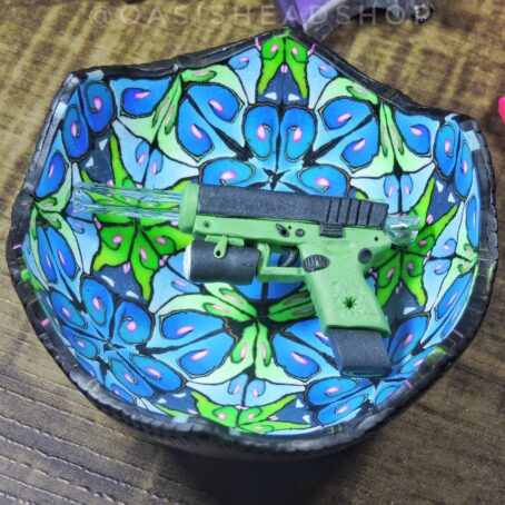 Piteira vidro cerâmica plástica arminha personalizada indestrutível Oasis Headshop