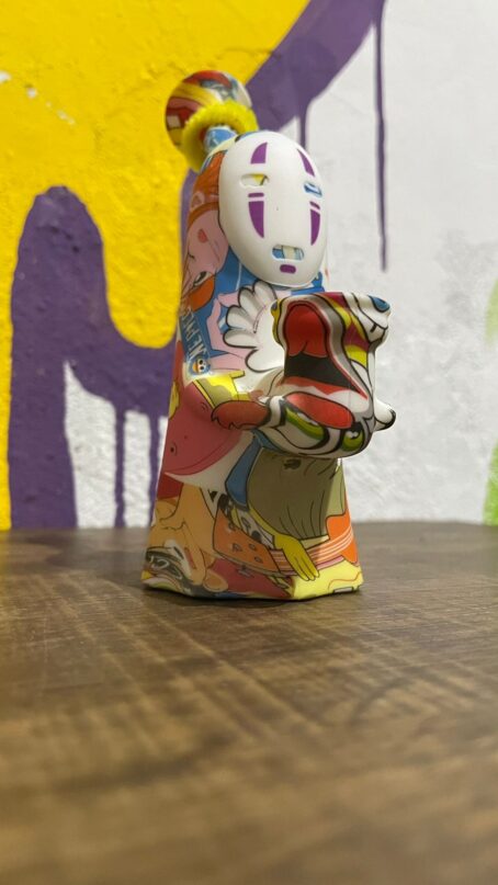 Bong Chihiro Estampado Silicone FDA Oasis Headshop Inquebrável Resistente