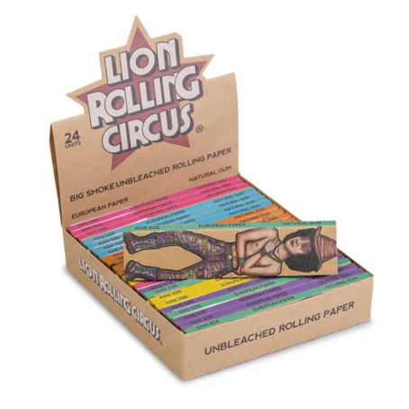 seda lion rolling circus unbleached papel europeu king size brown